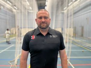 Andy Hill Coach in cricket nets
