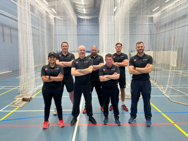 RCA Staff together in cricket nets