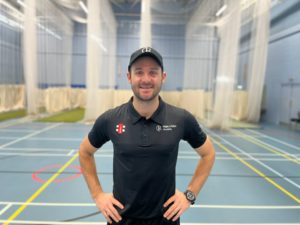 Wes Landsdale in cricket nets